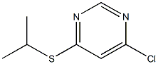 4-CHLORO-6-ISOPROPYLSULFANYLPYRIMIDINE Struktur