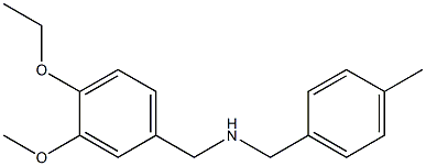 N-(4-ETHOXY-3-METHOXYBENZYL)-N-(4-METHYLBENZYL)AMINE Struktur