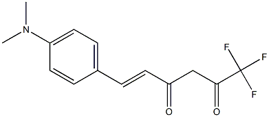 6-(4-DIMETHYLAMINOPHENYL)-1,1,1-TRIFLUOROHEX-5-(E)-ENE-2,4-DIONE Struktur