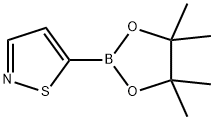 5-(4,4,5,5-TETRAMETHYL-1,3,2-DIOXABOROLAN-2-YL)ISOTHIAZOLE Struktur