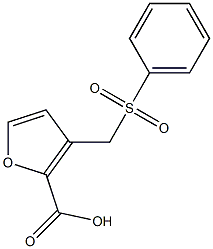 3-[(PHENYLSULFONYL)METHYL]-2-FUROIC ACID Struktur