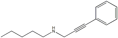 N-PENTYL-3-PHENYLPROP-2-YN-1-AMINE Struktur