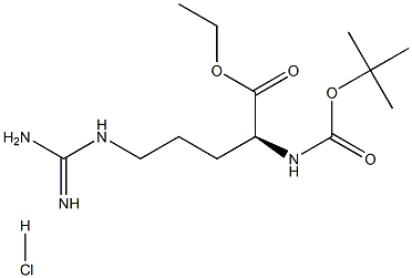 BOC-L-ARGININE ETHYL ESTER HYDROCHLORIDE Struktur