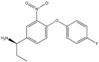 (1R)-1-[4-(4-FLUOROPHENOXY)-3-NITROPHENYL]PROPYLAMINE Struktur