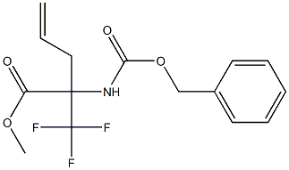 METHYL 2-([(BENZYLOXY)CARBONYL]AMINO)-2-(TRIFLUOROMETHYL)PENT-4-ENOATE Struktur