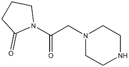 1-(PIPERAZIN-1-YLACETYL)PYRROLIDIN-2-ONE Struktur