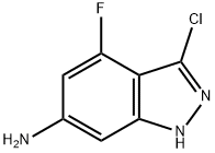 6-AMINO-3-CHLORO-4-FLUORO (1H)INDAZOLE Struktur