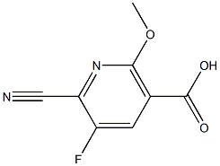 6-CYANO-5-FLUORO-2-METHOXYNICOTINIC ACID Struktur