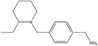 1-(4-[(2-ETHYLPIPERIDIN-1-YL)METHYL]PHENYL)METHANAMINE Struktur