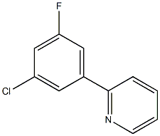 2-(3-CHLORO-5-FLUOROPHENYL)PYRIDINE Struktur