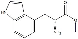 METHYL (2R)-2-AMINO-3-INDOL-4-YLPROPANOATE Struktur