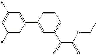 ETHYL 3-(3,5-DIFLUOROPHENYL)BENZOYLFORMATE Struktur