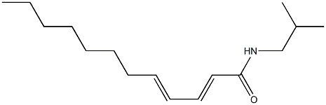 DODECA-2(E),4(E)-DIENOIC ACID ISOBUTYLAMIDE Struktur