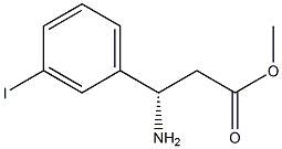 METHYL (3S)-3-AMINO-3-(3-IODOPHENYL)PROPANOATE Struktur