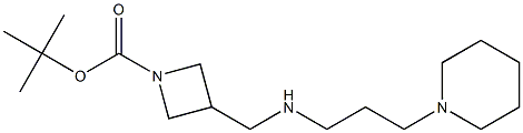 1-BOC-3-([(PIPERIDIN-1-YLPROPYL)-AMINO]-METHYL)-AZETIDINE Struktur