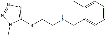 N-(2-METHYLBENZYL)-2-((1-METHYL-1H-TETRAZOL-5-YL)THIO)ETHANAMINE Struktur