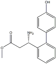 METHYL (3S)-3-AMINO-3-[2-(4-HYDROXYPHENYL)PHENYL]PROPANOATE Struktur