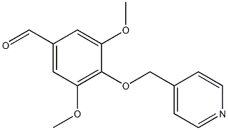 3,5-DIMETHOXY-4-(PYRIDIN-4-YLMETHOXY)BENZALDEHYDE Struktur