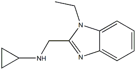 CYCLOPROPYL-(1-ETHYL-1H-BENZOIMIDAZOL-2-YLMETHYL)-AMINE Struktur