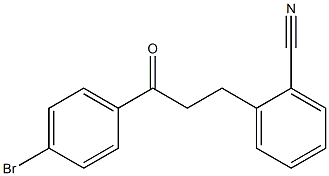 4'-BROMO-3-(2-CYANOPHENYL)PROPIOPHENONE Struktur