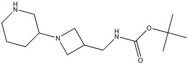 (1-PIPERIDIN-3-YL-AZETIDIN-3-YLMETHYL)-CARBAMIC ACID TERT-BUTYL ESTER Struktur