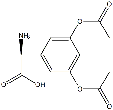 (2S)-2-AMINO-2-(3,5-DIACETYLOXYPHENYL)PROPANOIC ACID Struktur