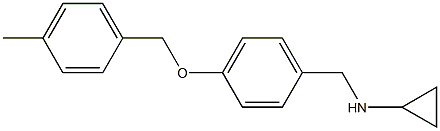 (1R)CYCLOPROPYL(4-[(4-METHYLPHENYL)METHOXY]PHENYL)METHYLAMINE Struktur