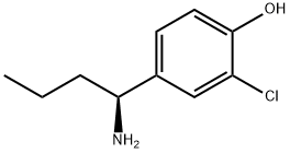 4-((1S)-1-AMINOBUTYL)-2-CHLOROPHENOL Struktur