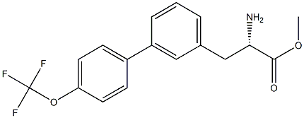 METHYL (2S)-2-AMINO-3-(3-[4-(TRIFLUOROMETHOXY)PHENYL]PHENYL)PROPANOATE Struktur