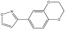 3-(2,3-DIHYDROBENZO[B][1,4]DIOXIN-7-YL)ISOXAZOLE Struktur