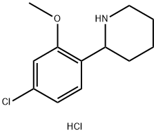 2-(4-CHLORO-2-METHOXYPHENYL)PIPERIDINE HYDROCHLORIDE Struktur