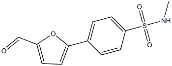 4-(5-FORMYL-2-FURYL)-N-METHYLBENZENESULFONAMIDE Struktur