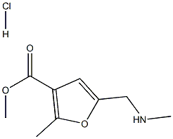 METHYL 2-METHYL-5-[(METHYLAMINO)METHYL]-3-FUROATE HYDROCHLORIDE Struktur