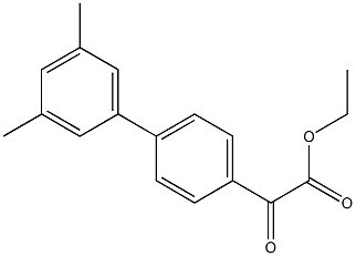 ETHYL 4-(3,5-DIMETHYLPHENYL)BENZOYLFORMATE Struktur