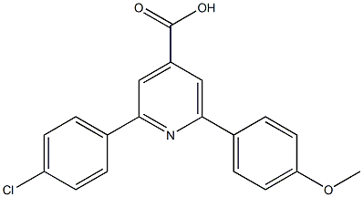 2-(4-CHLOROPHENYL)-6-(4-METHOXYPHENYL)PYRIDINE-4-CARBOXYLIC ACID Struktur