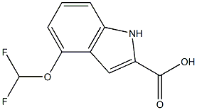 4-(DIFLUOROMETHOXY)-1H-INDOLE-2-CARBOXYLIC ACID Struktur