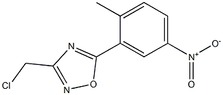 3-(CHLOROMETHYL)-5-(2-METHYL-5-NITROPHENYL)-1,2,4-OXADIAZOLE Struktur