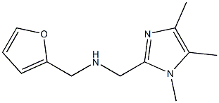 FURAN-2-YLMETHYL-(1,4,5-TRIMETHYL-1H-IMIDAZOL-2-YLMETHYL)-AMINE Struktur