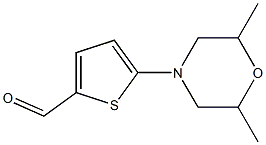 5-(2,6-DIMETHYLMORPHOLIN-4-YL)THIOPHENE-2-CARBALDEHYDE Struktur