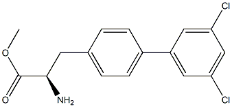 METHYL (2R)-2-AMINO-3-[4-(3,5-DICHLOROPHENYL)PHENYL]PROPANOATE Struktur