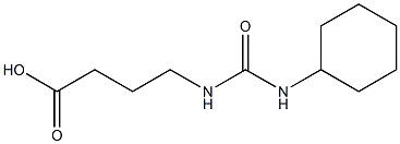 4-([(CYCLOHEXYLAMINO)CARBONYL]AMINO)BUTANOIC ACID Struktur