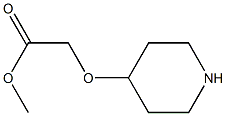 (PIPERIDIN-4-YLOXY)-ACETIC ACID METHYL ESTER Struktur