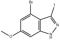 4-BROMO-6-METHOXY-3-IODO (1H)INDAZOLE price.