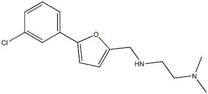 N'-([5-(3-CHLOROPHENYL)-2-FURYL]METHYL)-N,N-DIMETHYLETHANE-1,2-DIAMINE Struktur