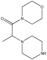 4-(2-PIPERAZIN-1-YLPROPANOYL)MORPHOLINE Struktur