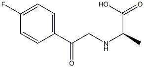 (2R)-2-([2-(4-FLUOROPHENYL)-2-OXOETHYL]AMINO)PROPANOIC ACID Struktur