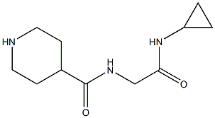 N-[2-(CYCLOPROPYLAMINO)-2-OXOETHYL]PIPERIDINE-4-CARBOXAMIDE Struktur