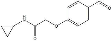 N-CYCLOPROPYL-2-(4-FORMYLPHENOXY)ACETAMIDE Struktur