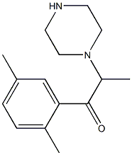 1-(2,5-DIMETHYLPHENYL)-2-PIPERAZIN-1-YLPROPAN-1-ONE Struktur