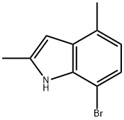 7-BROMO-2,4-DIMETHYL-1H-INDOLE Struktur